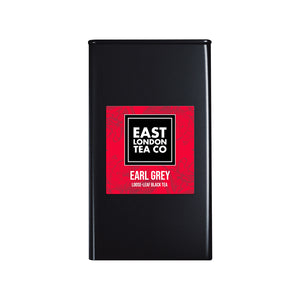 Earl Grey Loose Leaf Black Tea Large Tin From East London Tea Company at 499 Hackney Road in East London.