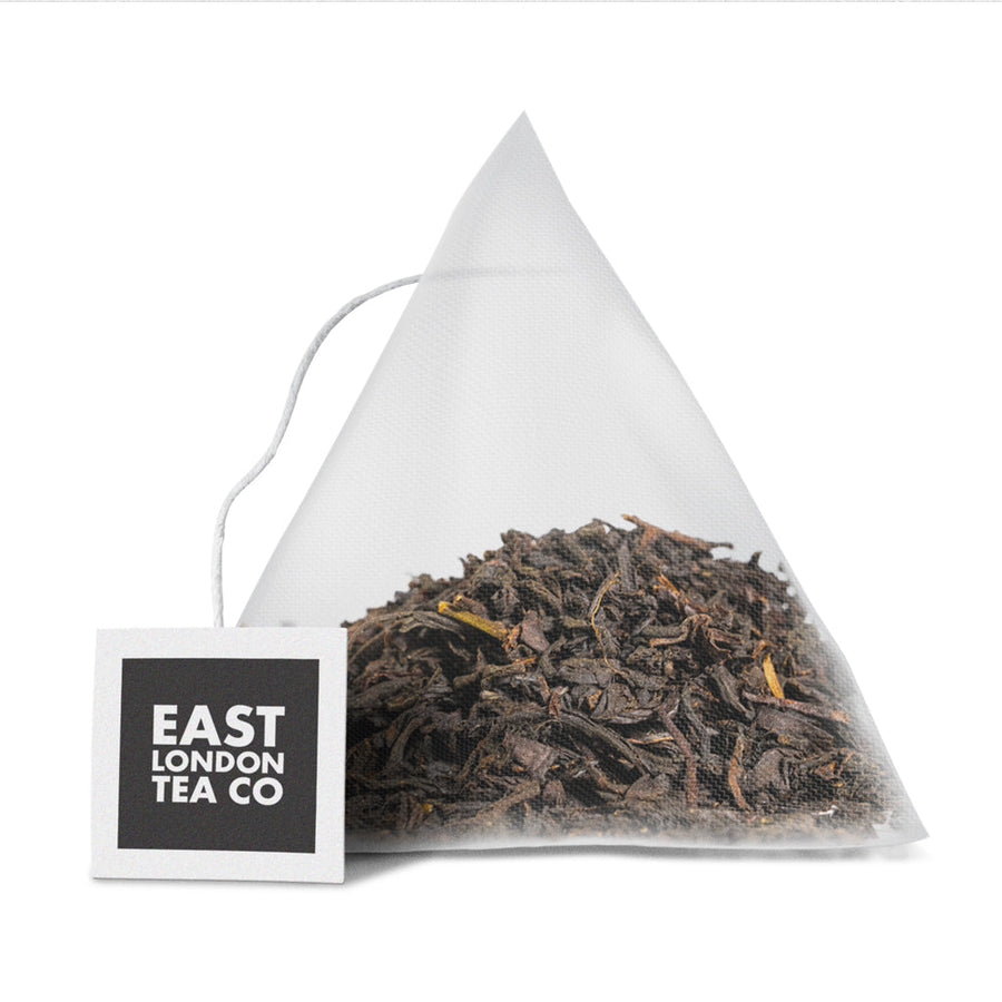 Earl Grey Pyramid Loose Leaf Teabags from East London Tea Company at 499 Hackney Road in East London.