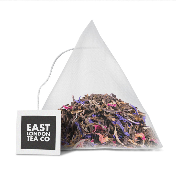 Earl of the East Pyramid Teabags from East London Tea Company at 499 Hackney Road in East London.