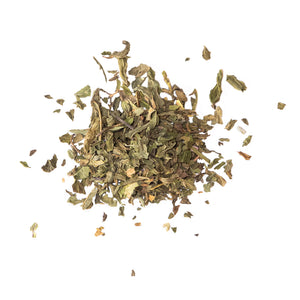 Simply Peppermint Loose Leaf Herbal Tea Leaves From East London Tea Company at 499 Hackney Road in East London.