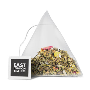 Tuck Me In Pyramid Teabags from East London Tea Company at 499 Hackney Road in East London. 
