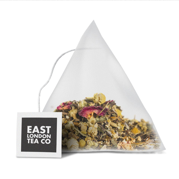 Zen Pyramid Loose Leaf Teabags from East London Tea Company at 499 Hackney Road in East London.